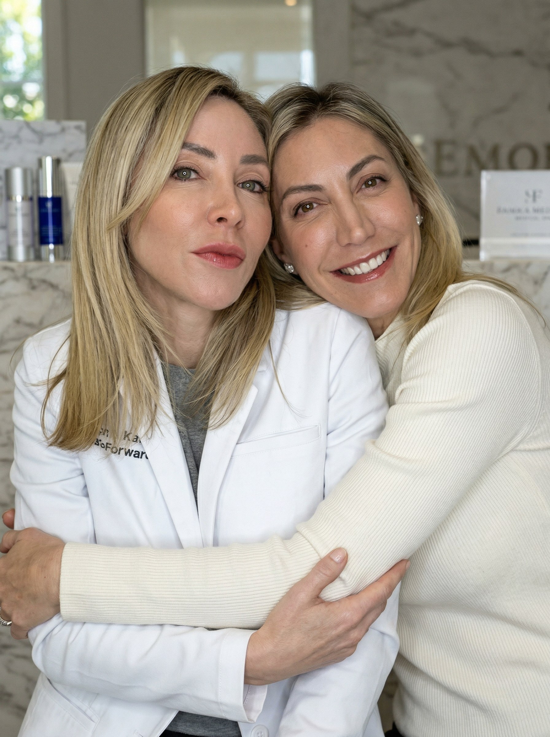 Nurse Kati Head and Sondi Lindros — co-hosts of Get Sossy with Kati Face